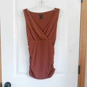 Moda International front wrap top